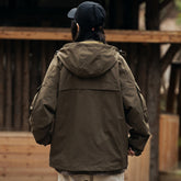 Unisex Jacket Vintage Outdoor Loose Hooded Workwear Coats Men's and Women's Jacket